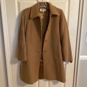 Amazing Larry Levine tan pea coat - like new!